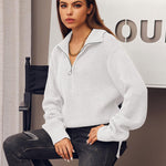 Nadorine Long Sleeve Oversized Knit Sweater Tops