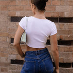 Nadorine Short Sleeve Square Neck T Shirt