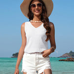 Nadorine V Neck Cami Tank Tops