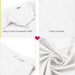 Satin Silk Button Down Shirts - Nadorine (Us Only)