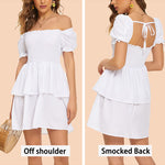 Lantern Sleeve Swing Mini Dress - Nadorine (Us Only)
