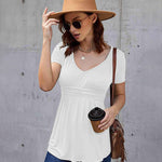 V Neck Tunic Tops - Nadorine (Us Only)