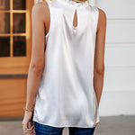 Womens Tank Tops Dressy Casual Mock Neck Sleeveless Blouses Fashion Shirts for Work - Nadorine (Us Only)