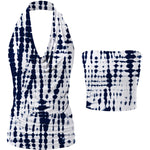 Nadorine Cowl Neck Halter Top Sleeveless Backless Shirt