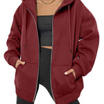 Nadorine Women's Oversized Zip Up Hoodies