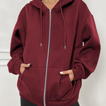 Nadorine Women's Oversized Zip Up Hoodies