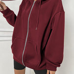 Nadorine Women's Oversized Zip Up Hoodies