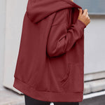 Nadorine Women's Oversized Zip Up Hoodies