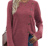 Nadorine Women's Fashion Long Sleeve Blouse