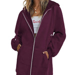 Fleece Hoodies Tunic Long Hoodie Jacket - Nadorine (Us Only)