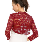 Nadorine Women's Bolero Shrugs Crochet Lace Open Cardigan