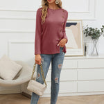 Nadorine Women's Fashion Long Sleeve Blouse