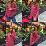 Nadorine Women's Fashion Long Sleeve Blouse