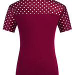 Nadorine Women's Casual Tie Neck Tunic Blouse Tops