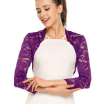 Nadorine Women's Bolero Shrugs Crochet Lace Open Cardigan