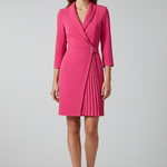 Women’s Blazer Dress with Notched Collar and Straight Hem