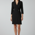 Women’s Blazer Dress with Notched Collar and Straight Hem