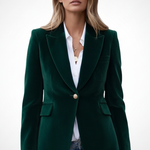 Women’s Blazer with Lapels and Single Button