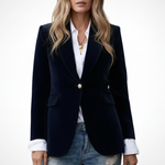 Women’s Blazer with Lapels and Single Button