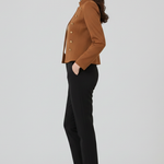 Women’s Blazer with Stand Collar and Button Detailing