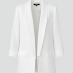 Women’s Blazer with Wrap Collar and Fitted Shape