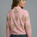 Ruby Anderson | Paisley Embroidered Tie-Front Blouse For Women