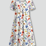 Sienna Clarke | Wildflower Print Midi Dress For Women