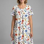 Sienna Clarke | Wildflower Print Midi Dress For Women