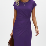 Charlotte Evans | Ruched Knee-Length Dress For Women