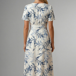 Georgia Wright | Floral V-Neck Midi Dress For Women