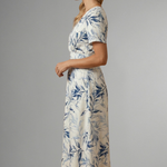 Georgia Wright | Floral V-Neck Midi Dress For Women