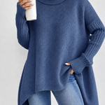 Mabel | Oversized Turtleneck Knit Sweater