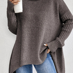 Mabel | Oversized Turtleneck Knit Sweater