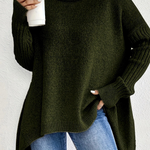 Mabel | Oversized Turtleneck Knit Sweater