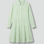 Charlotte King | Striped Tiered Shirt Dress For Women