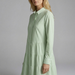 Charlotte King | Striped Tiered Shirt Dress For Women