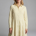 Charlotte King | Striped Tiered Shirt Dress For Women