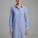Brooke Henderson | Striped Midi Shirt Dress For Women