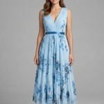 Imogen Hughes | Floral Pleated Midi Dress For Women