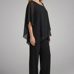 Sienna Parker | Asymmetrical Chiffon Two-Piece Set For Women