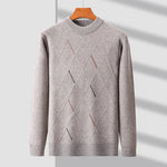 Men's 100% Merino Wool Sweater | Ultra Soft Diamond-Knit Comfort