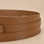 Women's Fashionable Imitation Leather Harness Wide Belt