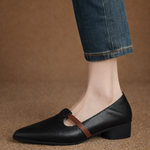 Women's Leather Gold Accent Flats | Refined Everyday Fit