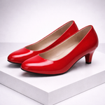 Women's Glossy Pumps | Refined Office Fit