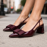 Marielle Gloss Slingback Heels