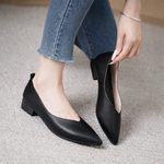 Women's Leather Block Heel Pumps | Refined Everyday Fit
