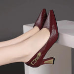 Women's Leather High Heels | Stable Occasion Fit