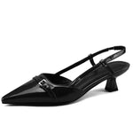 Women's Leather Pointed Slingback Pumps | Secure Occasion Fit