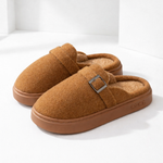 Women's Plush Cotton Mule Slippers | Soft Touch Comfort for All-Day Wear