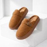 Women's Plush Cotton Mule Slippers | Soft Touch Comfort for All-Day Wear